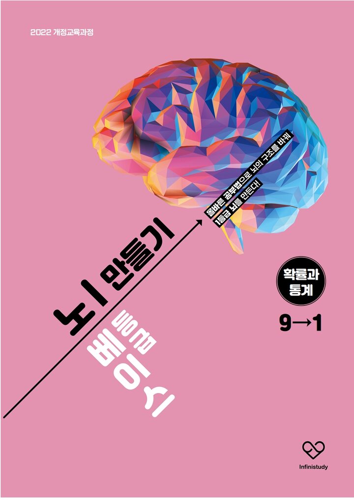 노베이스 1등급 뇌 만들기 확률과 통계 9→1 표지